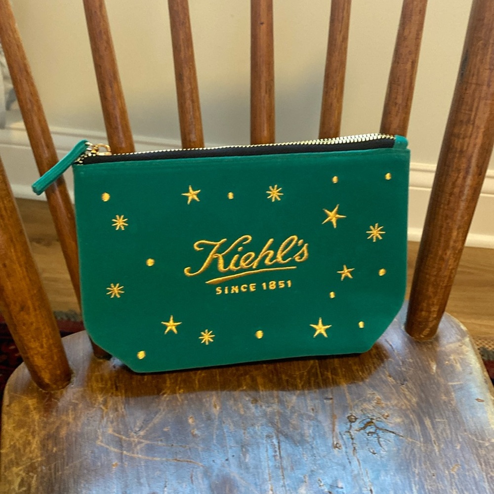Kiehl's Velvet Green Cosmetic Bag
